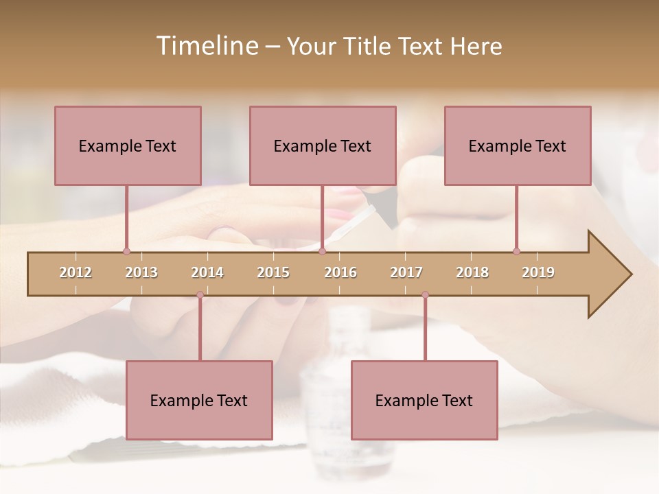 Manicure Applying People PowerPoint Template