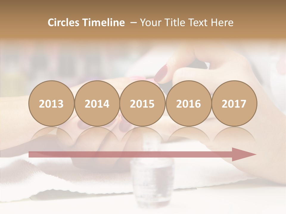 Manicure Applying People PowerPoint Template