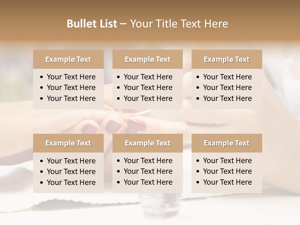 Manicure Applying People PowerPoint Template