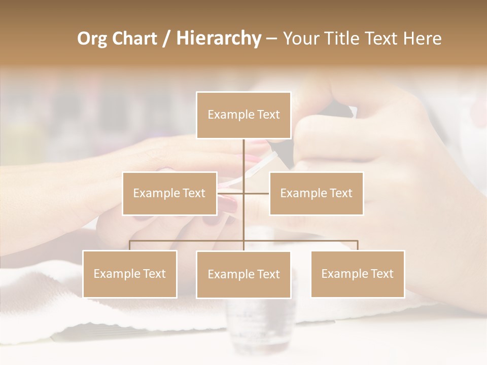Manicure Applying People PowerPoint Template