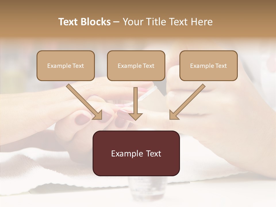 Manicure Applying People PowerPoint Template