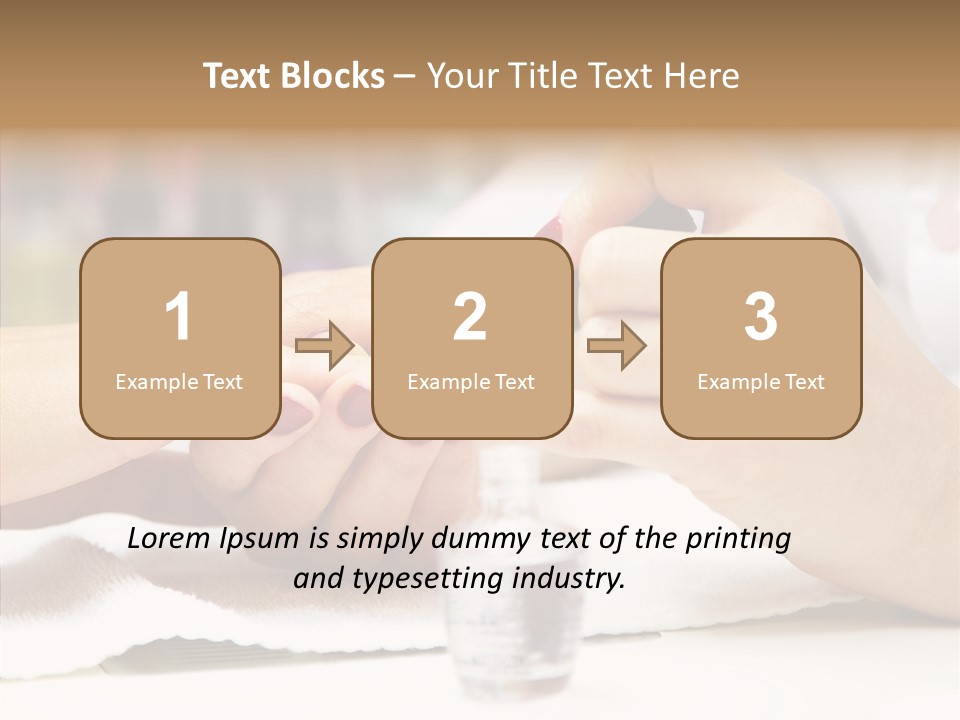 Manicure Applying People PowerPoint Template