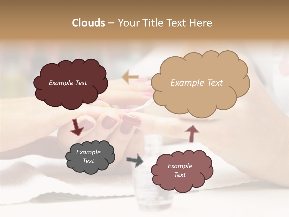 Manicure Applying People PowerPoint Template