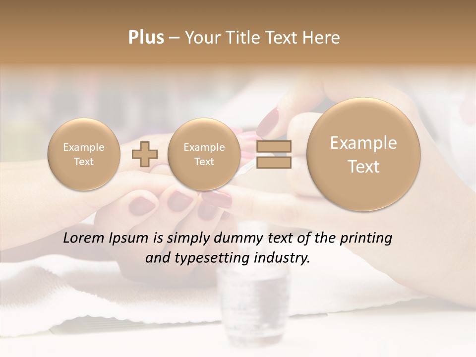 Manicure Applying People PowerPoint Template