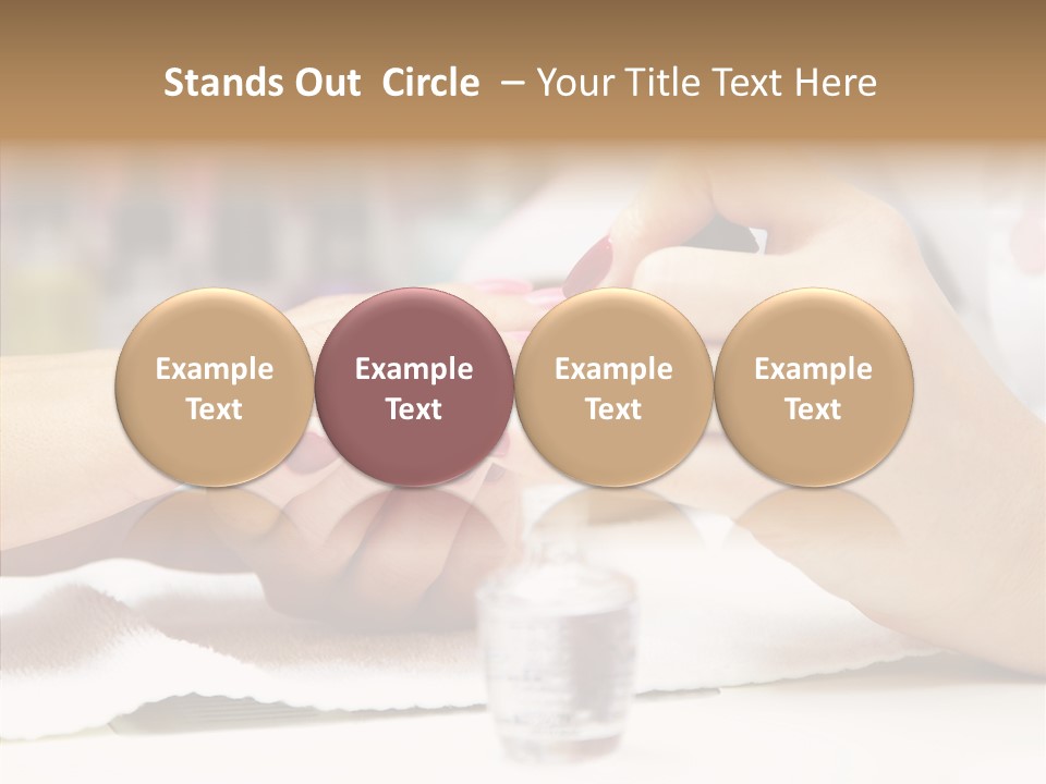 Manicure Applying People PowerPoint Template