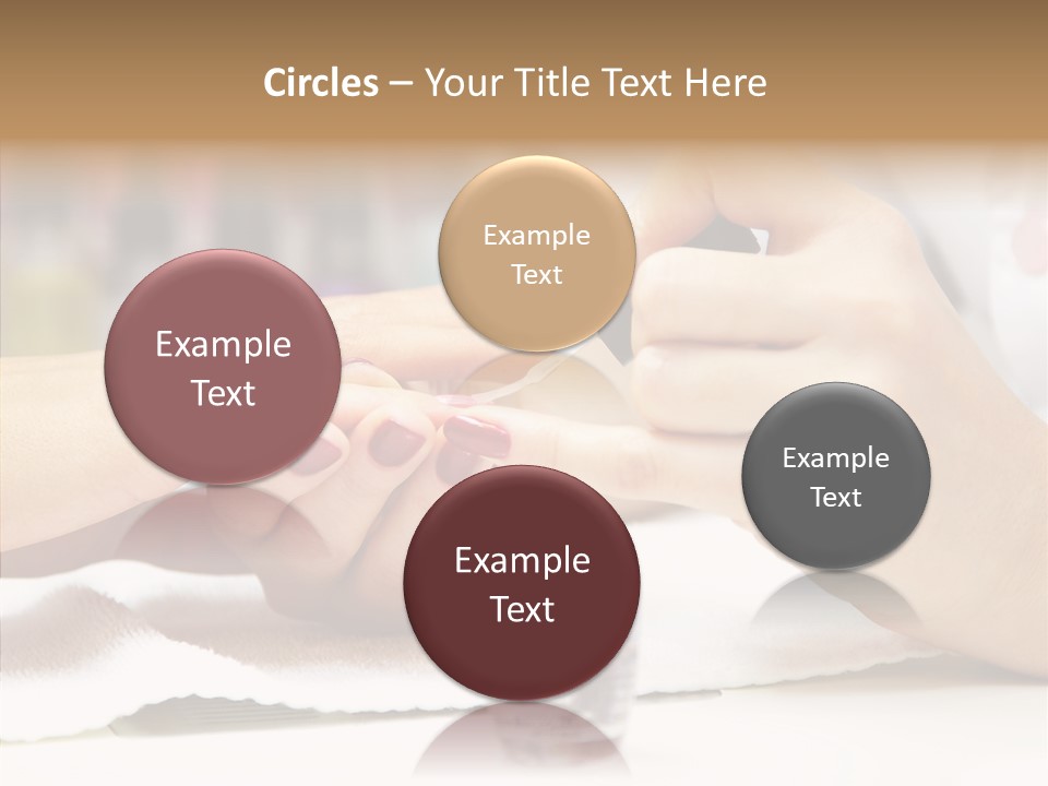 Manicure Applying People PowerPoint Template