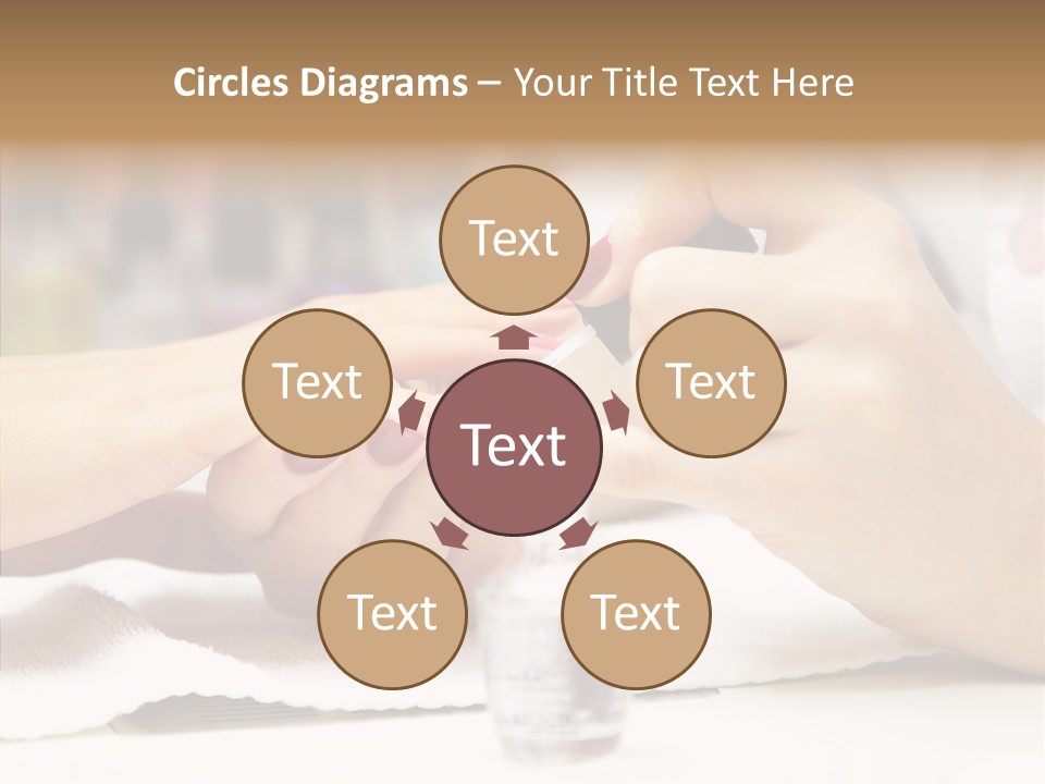 Manicure Applying People PowerPoint Template