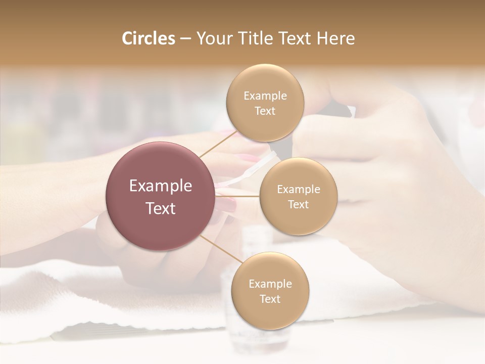 Manicure Applying People PowerPoint Template