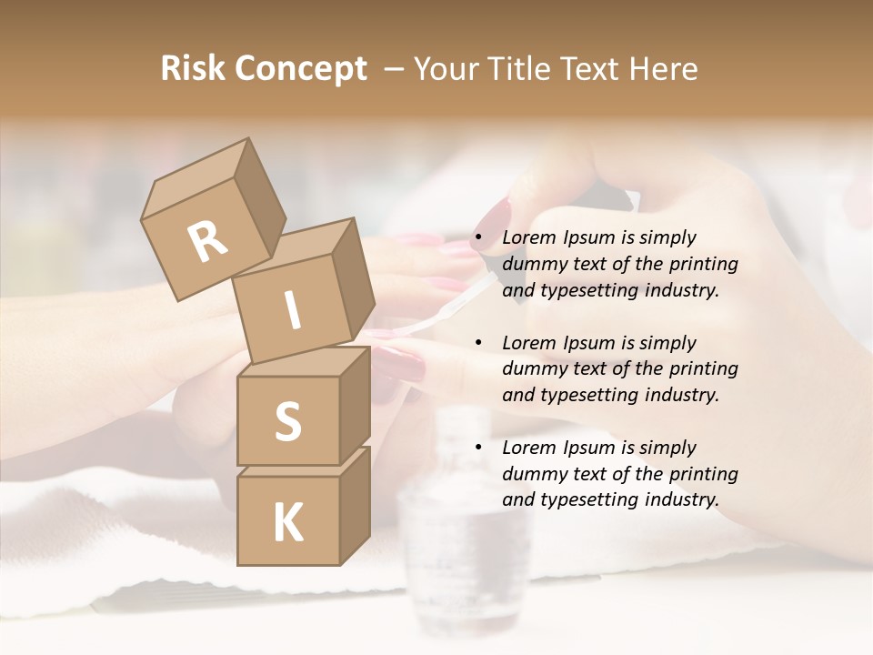 Manicure Applying People PowerPoint Template