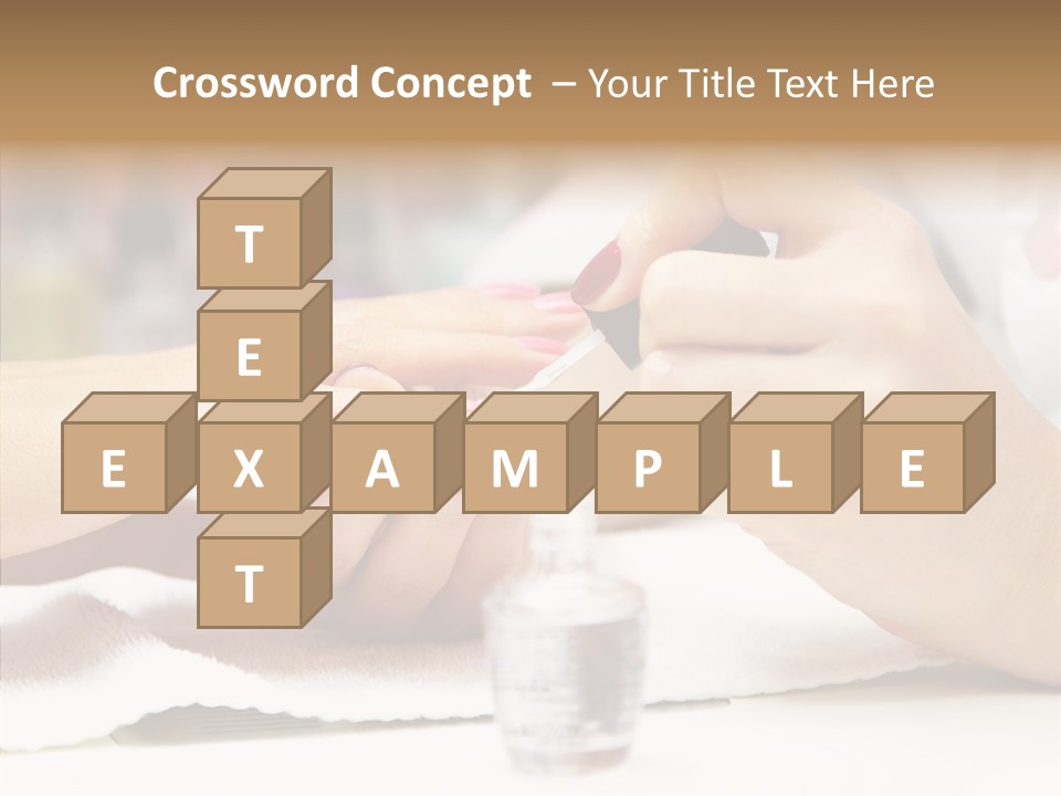 Manicure Applying People PowerPoint Template