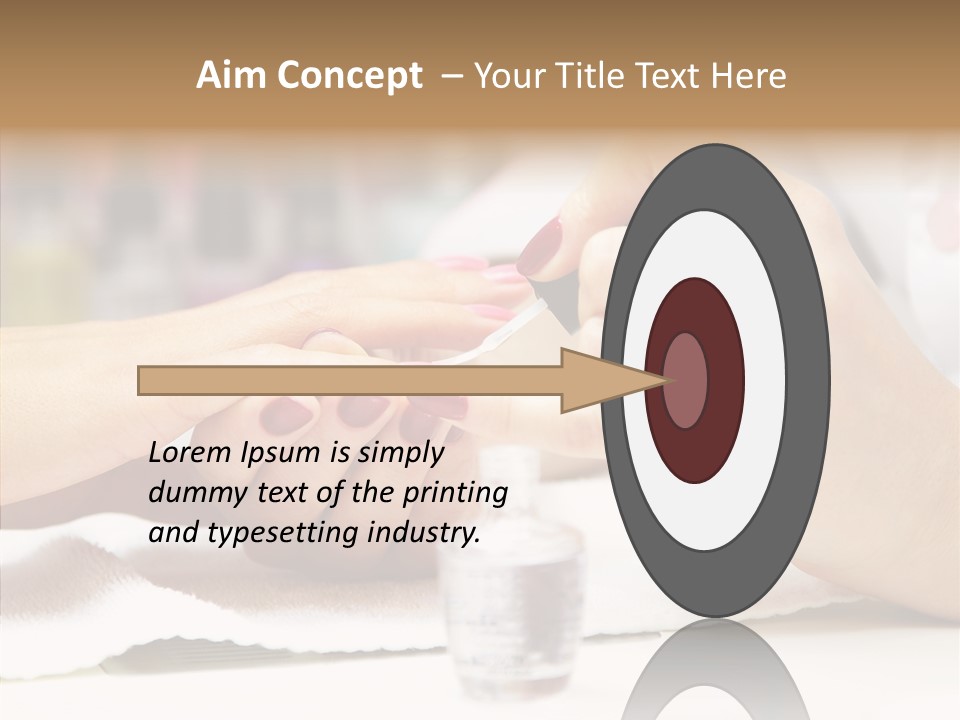 Manicure Applying People PowerPoint Template