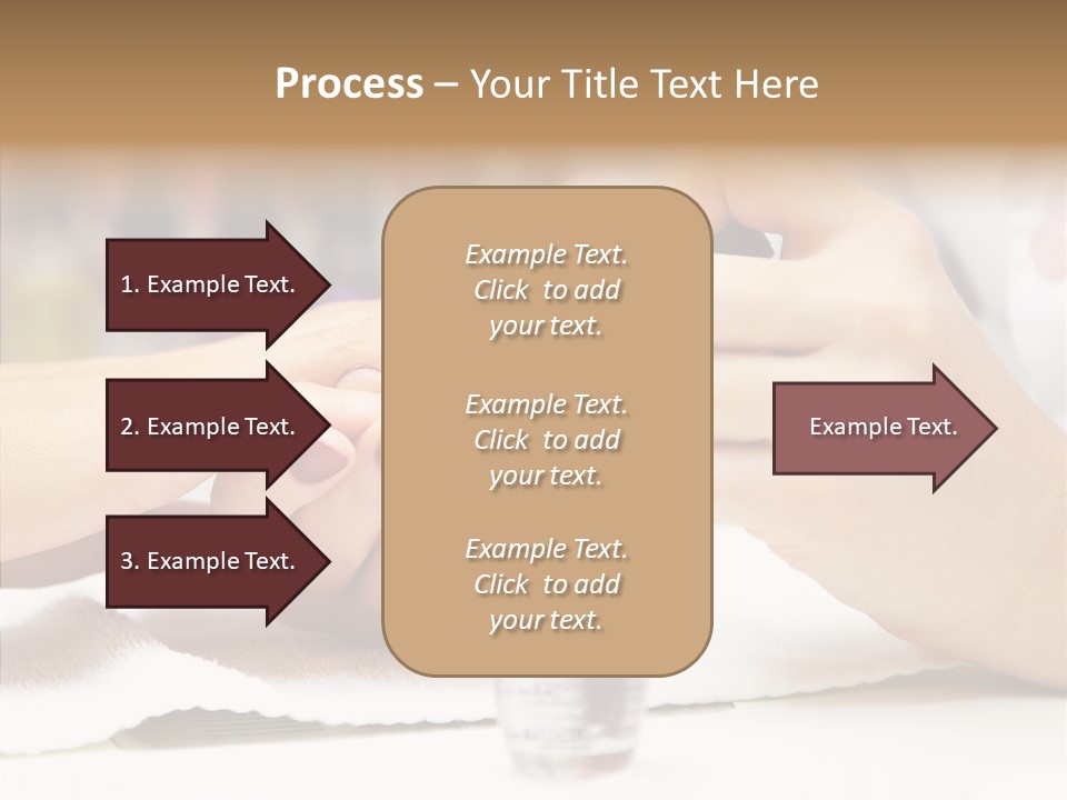 Manicure Applying People PowerPoint Template