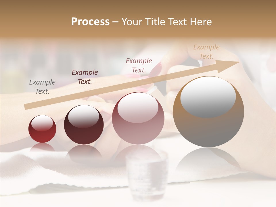 Manicure Applying People PowerPoint Template