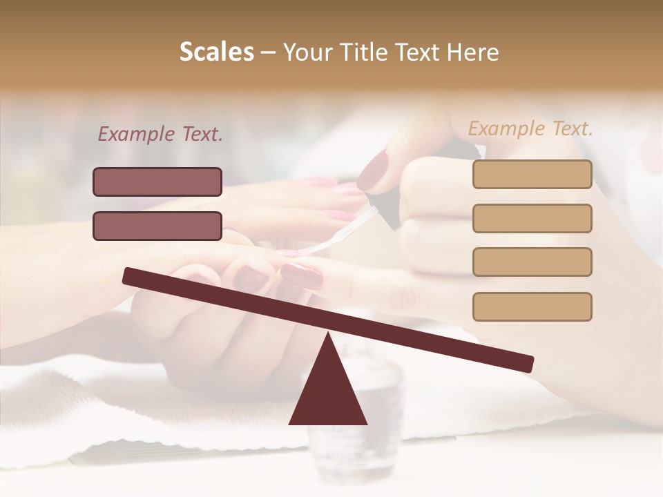 Manicure Applying People PowerPoint Template