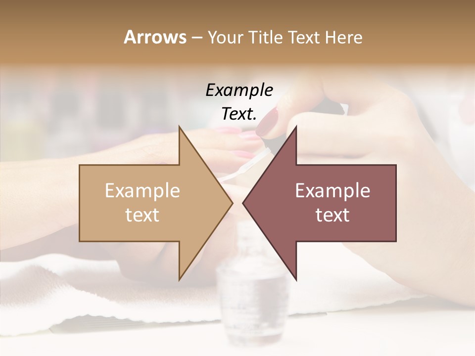 Manicure Applying People PowerPoint Template