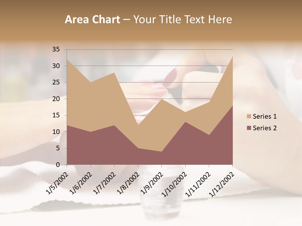 Manicure Applying People PowerPoint Template