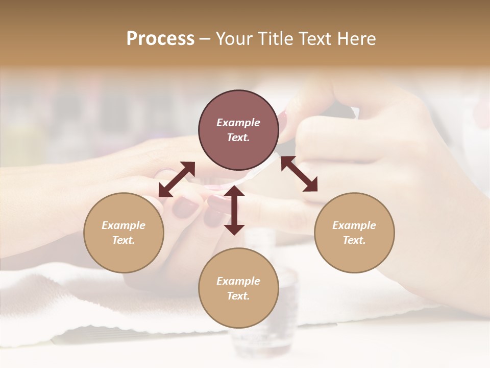Manicure Applying People PowerPoint Template