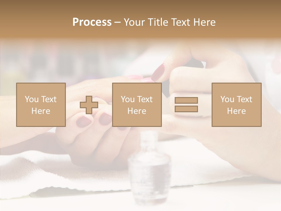 Manicure Applying People PowerPoint Template