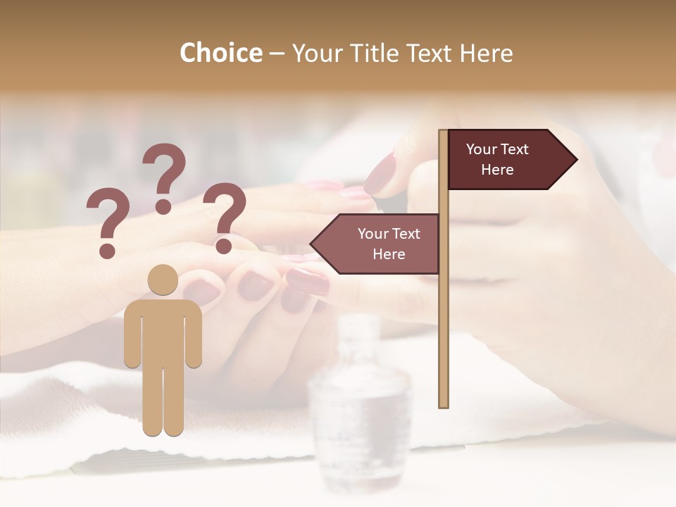 Manicure Applying People PowerPoint Template