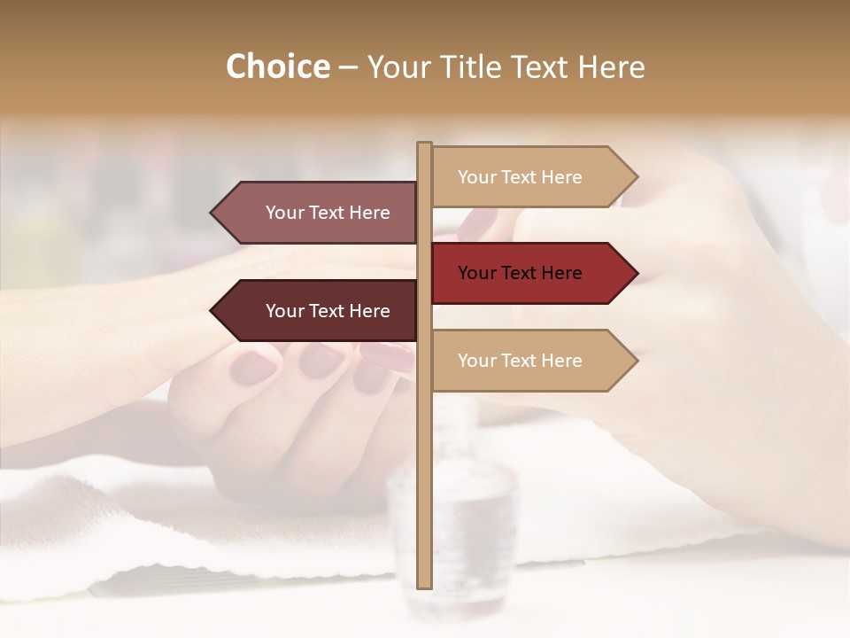 Manicure Applying People PowerPoint Template