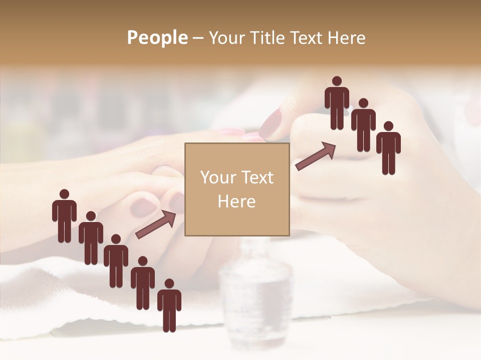 Manicure Applying People PowerPoint Template