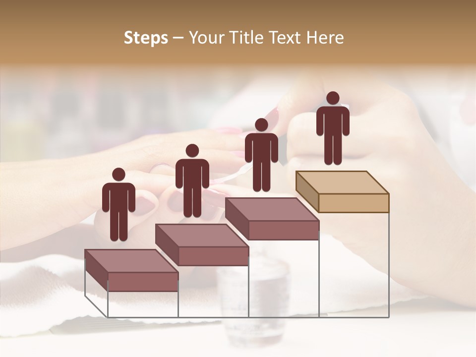 Manicure Applying People PowerPoint Template