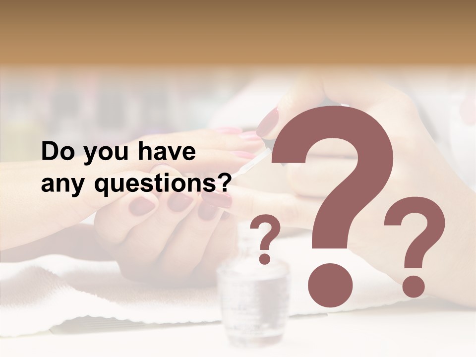 Manicure Applying People PowerPoint Template