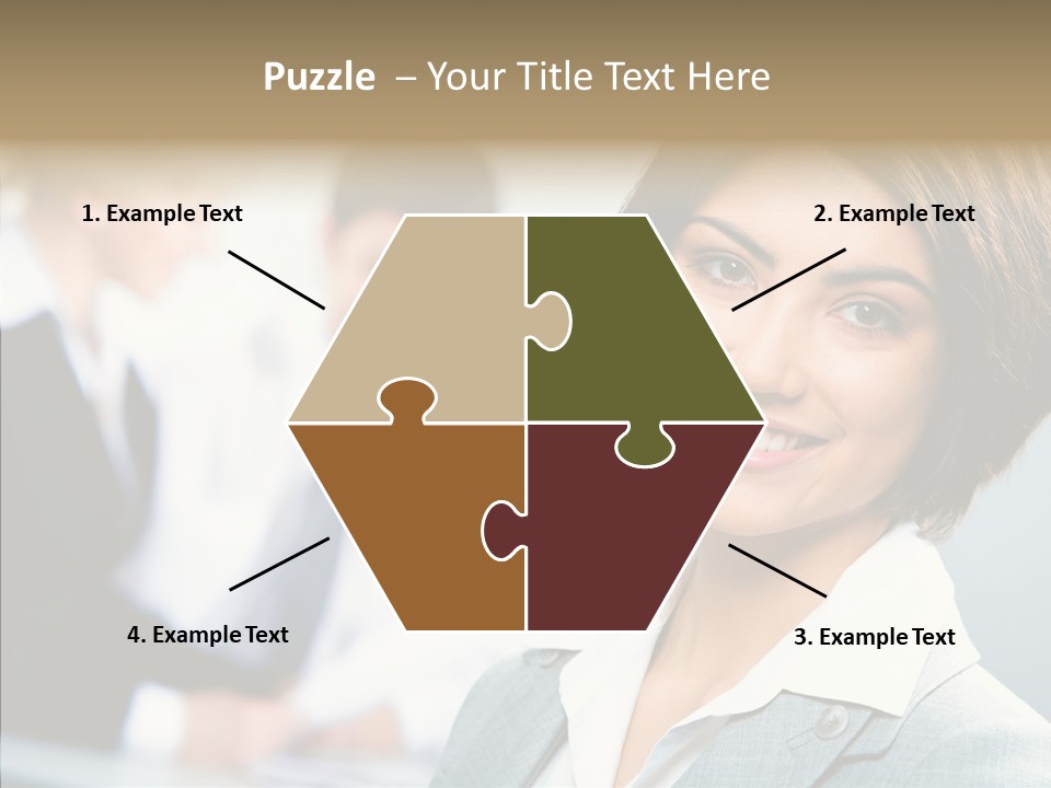 Colleague Fashion Smiling PowerPoint Template