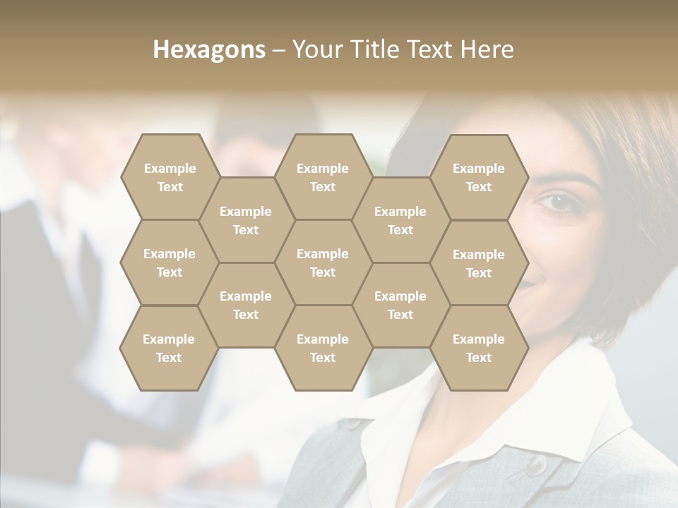 Colleague Fashion Smiling PowerPoint Template