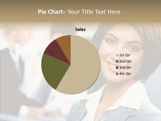 Colleague Fashion Smiling PowerPoint Template