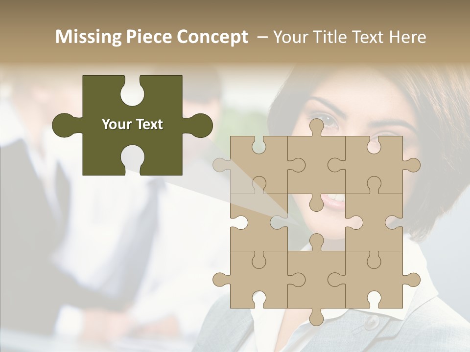 Colleague Fashion Smiling PowerPoint Template