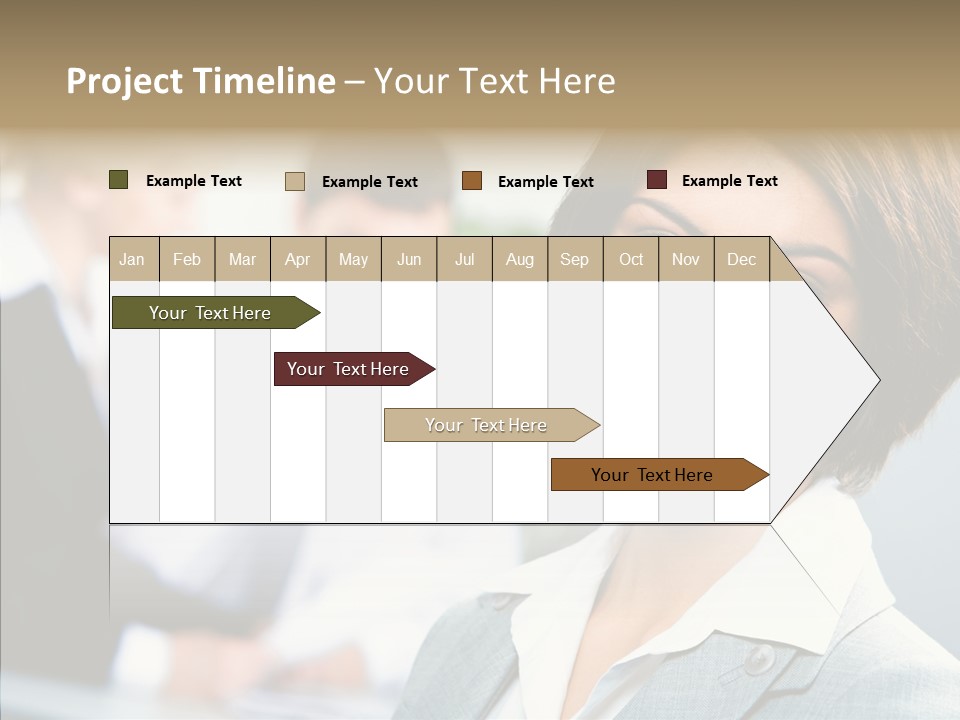 Colleague Fashion Smiling PowerPoint Template