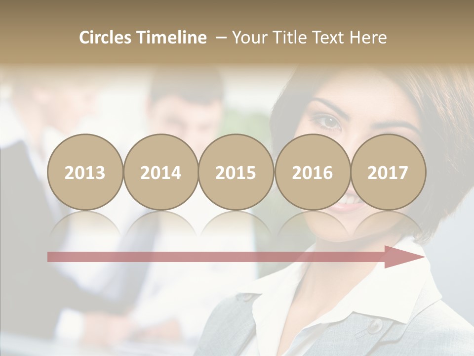 Colleague Fashion Smiling PowerPoint Template