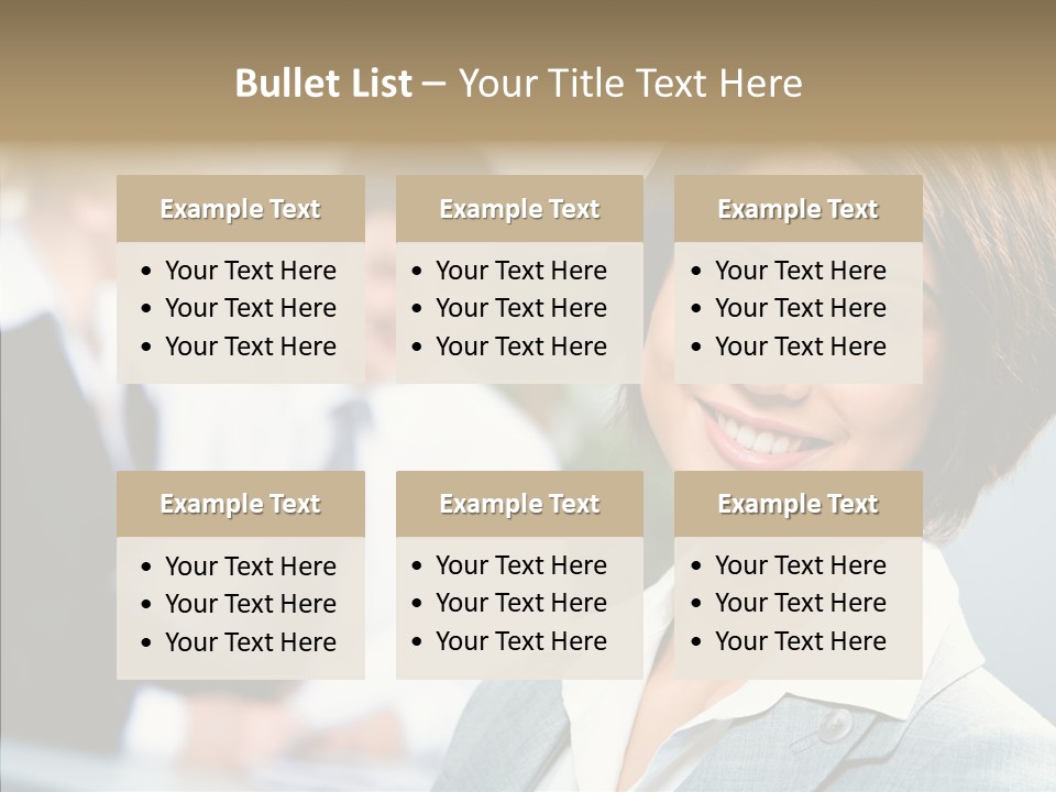 Colleague Fashion Smiling PowerPoint Template