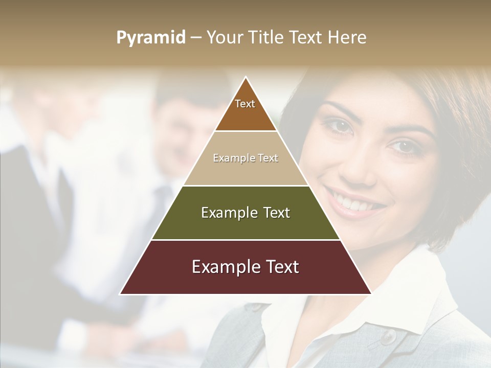 Colleague Fashion Smiling PowerPoint Template