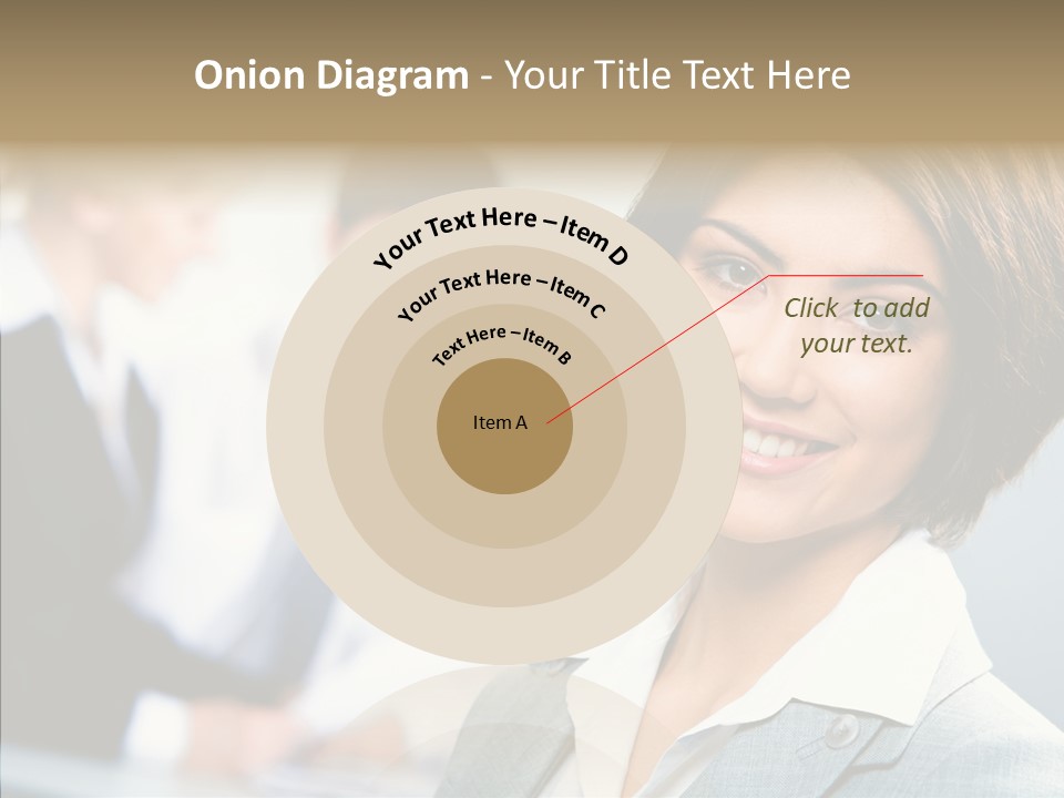 Colleague Fashion Smiling PowerPoint Template