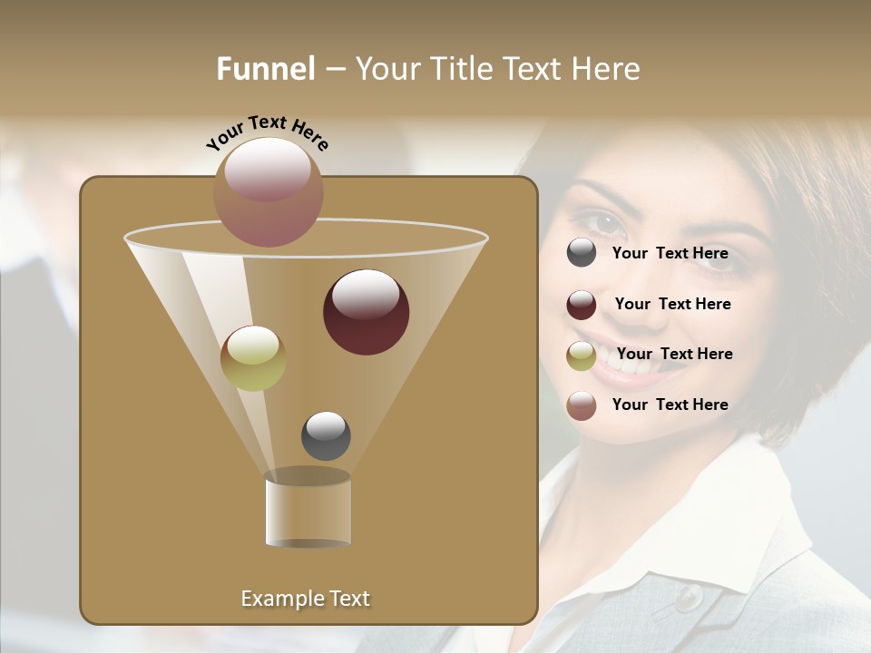 Colleague Fashion Smiling PowerPoint Template