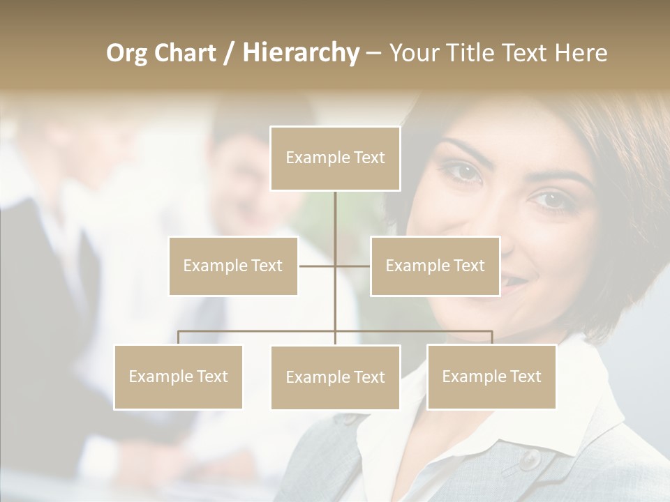 Colleague Fashion Smiling PowerPoint Template