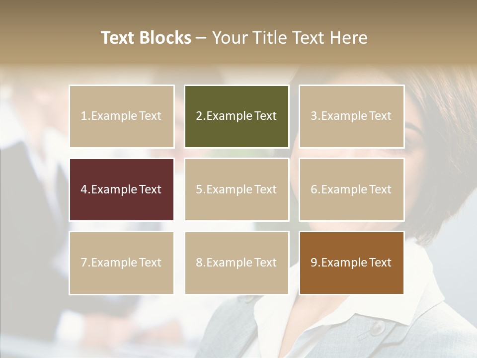 Colleague Fashion Smiling PowerPoint Template