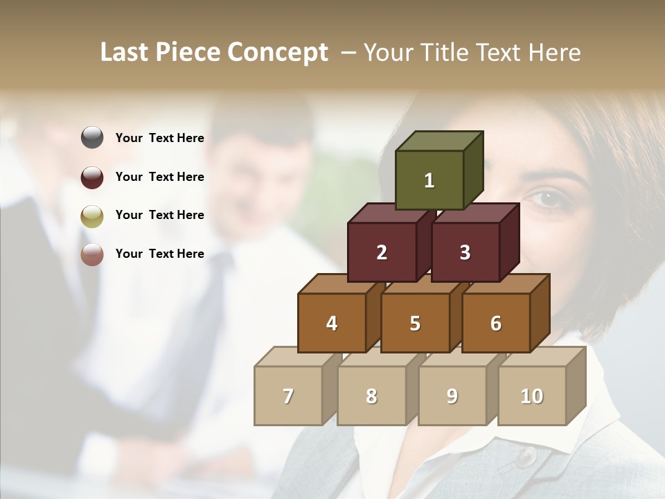 Colleague Fashion Smiling PowerPoint Template