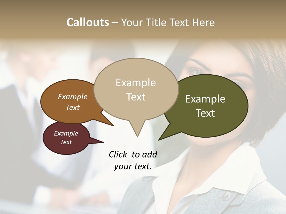 Colleague Fashion Smiling PowerPoint Template