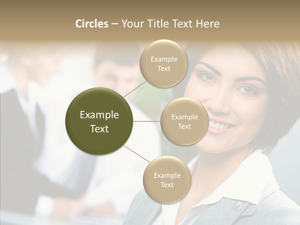 Colleague Fashion Smiling PowerPoint Template