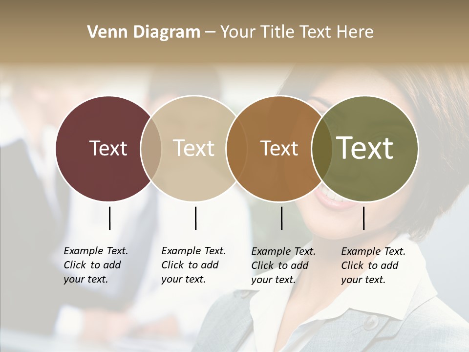 Colleague Fashion Smiling PowerPoint Template