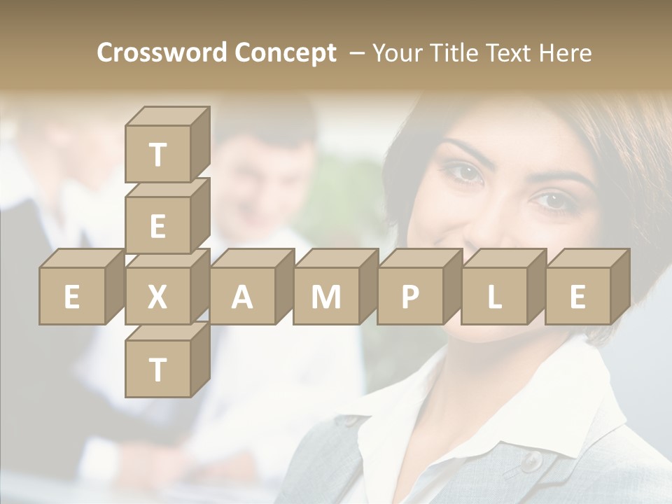 Colleague Fashion Smiling PowerPoint Template