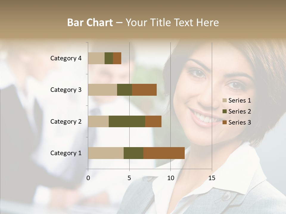 Colleague Fashion Smiling PowerPoint Template