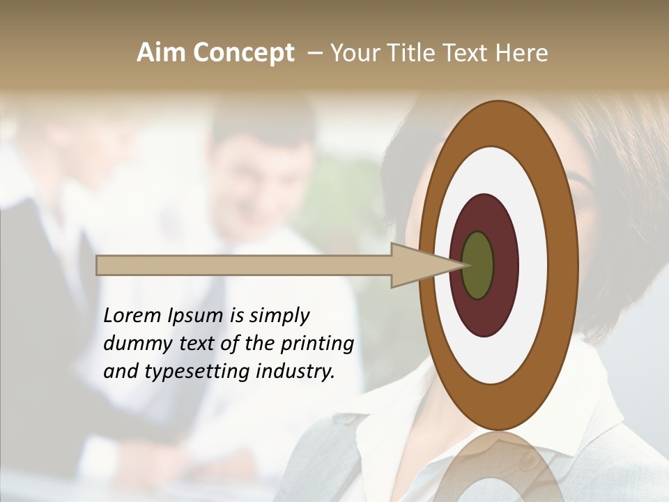 Colleague Fashion Smiling PowerPoint Template