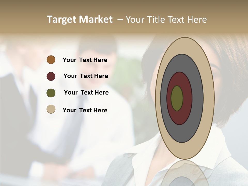 Colleague Fashion Smiling PowerPoint Template