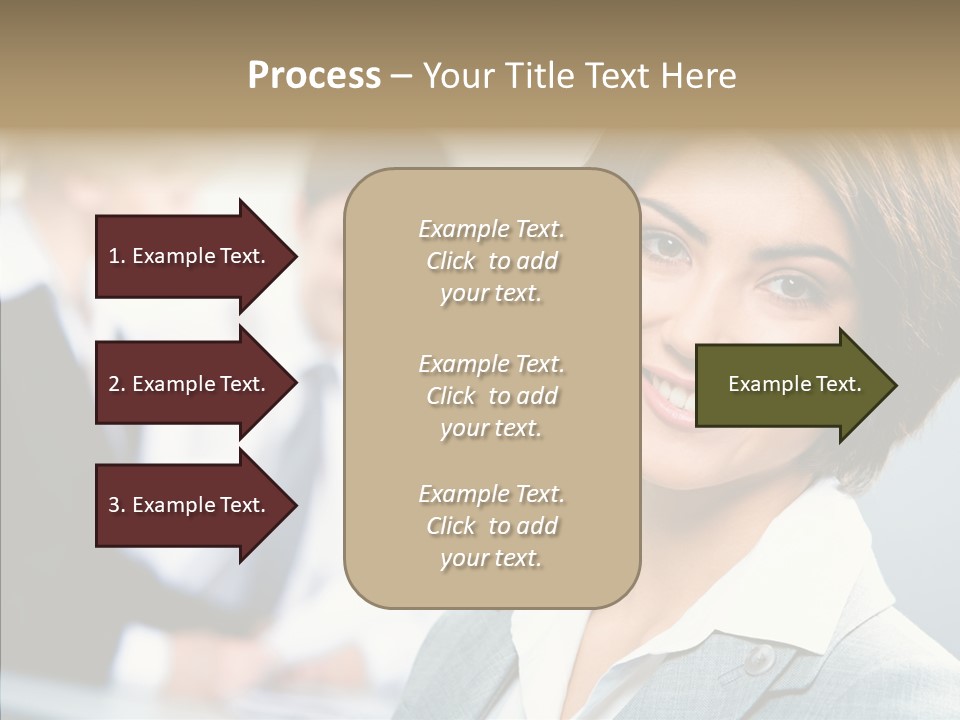 Colleague Fashion Smiling PowerPoint Template