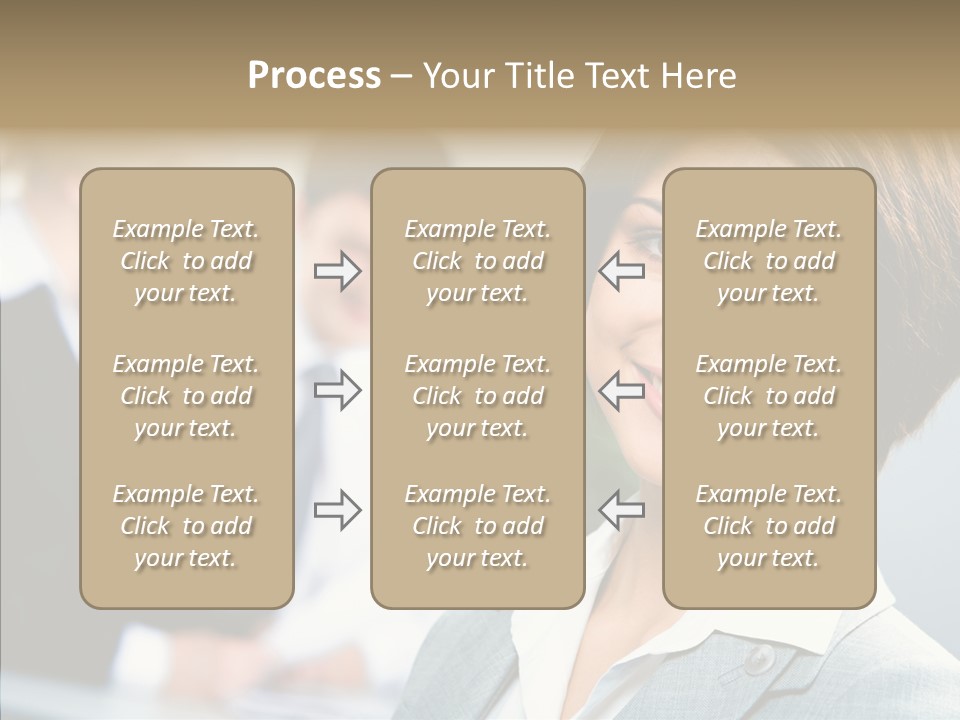Colleague Fashion Smiling PowerPoint Template