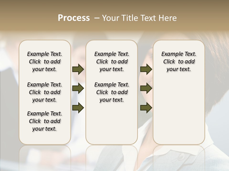 Colleague Fashion Smiling PowerPoint Template